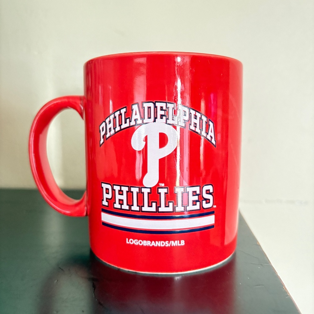 Philadelphia Phillies, ceramic coffee mug, novelty graphic